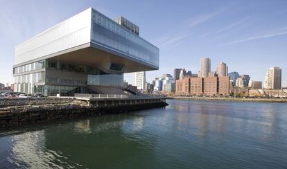 El sorprendente edificio del Instituto de Arte Contemporáneo de Boston.