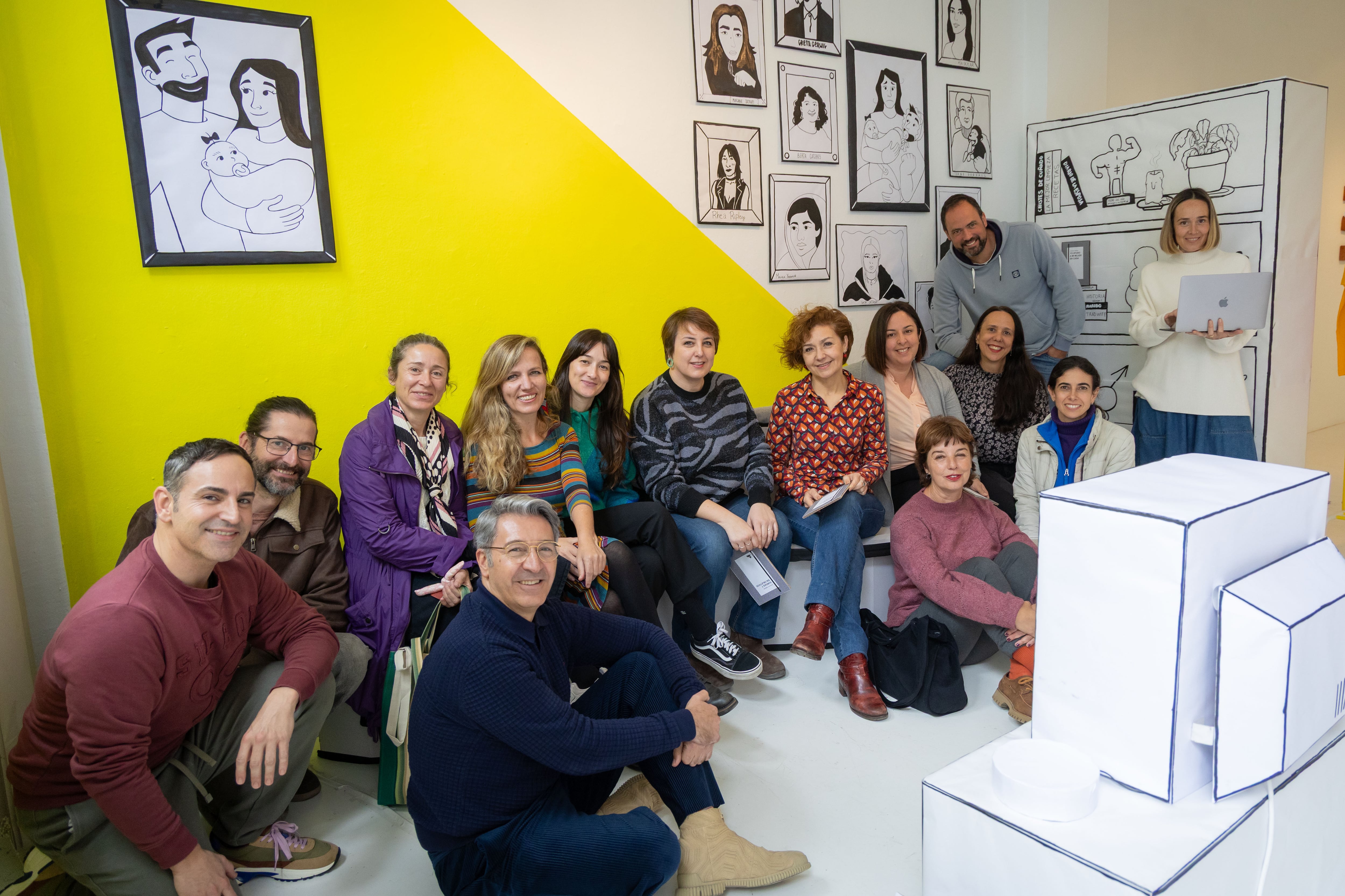Parte de los docentes de la Escuela de Arte y Superior de Diseño San Telmo de Málaga.
