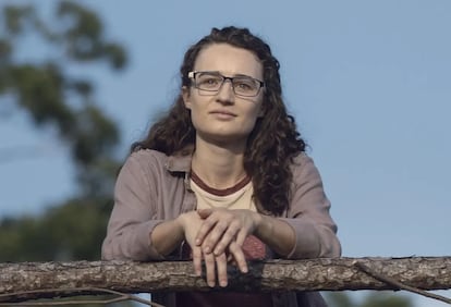 Kelley Mack, como Addy en 'The Walking Dead'.