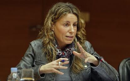 La secretaria autonómica de Cultura y Deporte, Julia Climent, este martes en las Cortes Valencianas.
