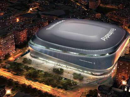 Imagen del proyecto de reforma del Santiago Bernabéu.