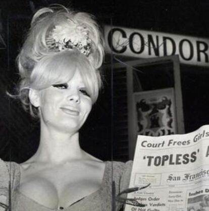 Carol Doda, en el club Condor de San Francisco, en 1965.