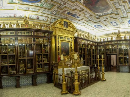 Estancia donde se guardan las más de 700 reliquias de la Encarnación.