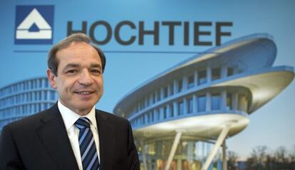 El presidente de la constructora Hochtief, Marcelino Fernández Verdes, el pasado febrero.