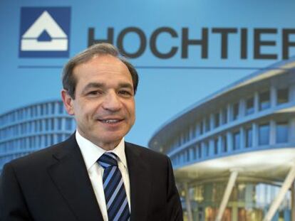 El presidente de la constructora Hochtief, Marcelino Fern&aacute;ndez Verdes, el pasado febrero. 
 
 