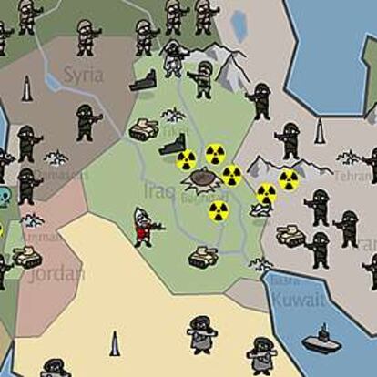 El videojuego <i>Gulf War 2</i> plantea el peor escenario posible en una eventual guerra contra Irak. Lo más fácil consiste en derrocar a Sadam Hussein, pero las cosas se complican tras la caida del dictador iraquí.