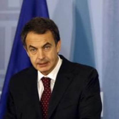 José Luis Rodríguez Zapatero durante la presentación del Informe Económico 2009