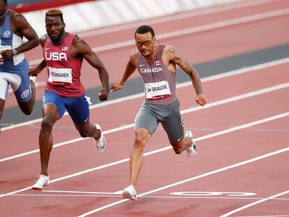 El canadiense Andre De Grasse logra el triunfo en la final de los 200m