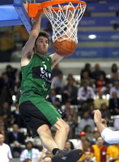 Rudy Fernández, en la final de la Copa ULEB.