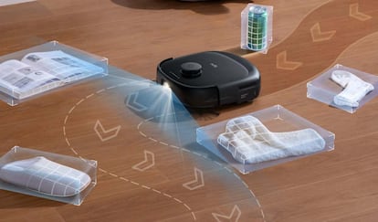 Detección obstáculos de un robot aspirador que friega el suelo