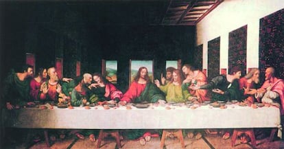 'La última cena', de Leonardo da Vinci.