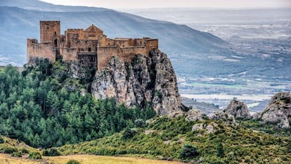 Vista del castillo de Loarre, en Huesca.