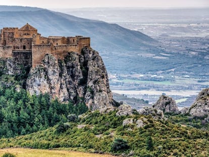 Vista del castillo de Loarre, en Huesca.