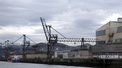 Vista de la planta de Arcelor Mittal en Sestao (Vizcaya). 