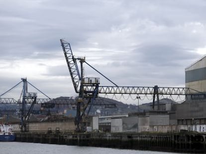 Vista de la planta de Arcelor Mittal en Sestao (Vizcaya). 