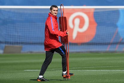 Valverde, en la Ciudad Deportiva del Barcelona.