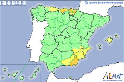 A menos de una semana de la llega del verano, las lluvias marcan la previsión meteorológica.