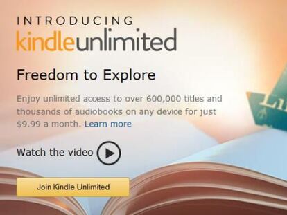Amazon prepara Kindle Unlimited, su "tarifa plana" de libros