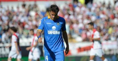 Pedro León, en un partido de la temporada pasada.