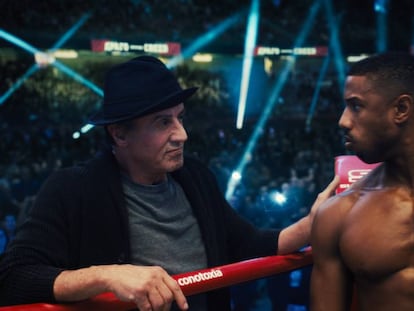 Sylvester Stallone y Michael B. Jordan, en 'Creed II: la leyenda de Rocky'.