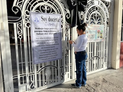 Comunicado de una escuela ante la violencia en Culiacán, en julio de 2025.