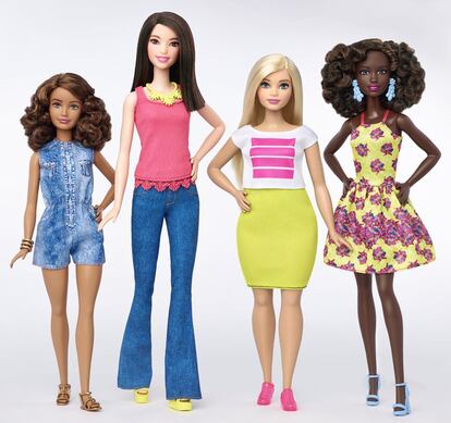 Nuevos modelos de las mu&ntilde;ecas Barbie, de Mattel