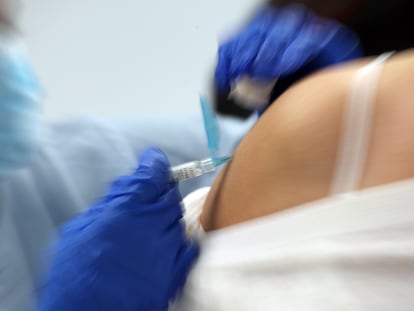 Campaña de vacunación de la gripe, en una imagen de archivo.