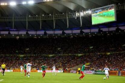 Vista de Maracaná en el México-Italia.