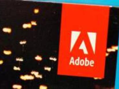 Caja de software Adobe.