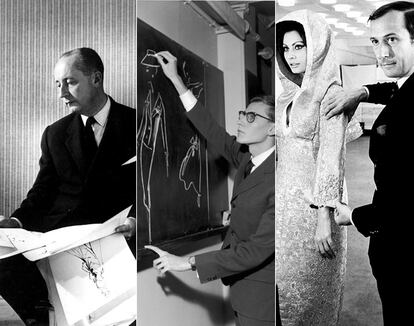 Christian Dior, Yves Saint Laurent y Marc Bohan.