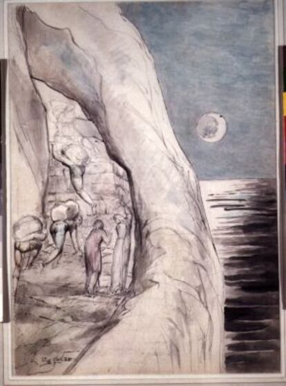 Ilustración de William Blake para 'La divina comedia', de Dante.