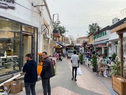 Centro de Nicosia en el lado de la República Turca del Norte de Chipre.