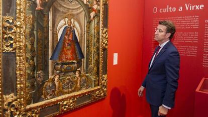 Feijóo, durante la inaguración de la exposición.