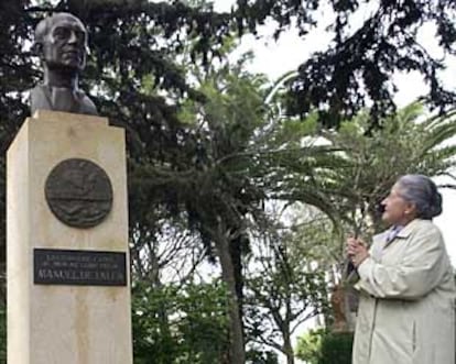 Inauguración del monumento a Manuel de Falla.