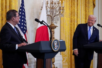 Trump e Ishiba, tras su reunión del pasado viernes.