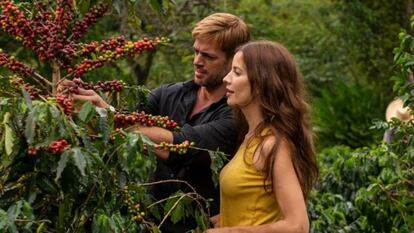 William Levy y Laura Londoño, en 'Café con aroma de mujer'.