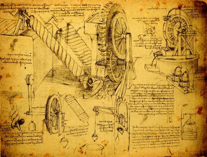 Dibujo de Leonardo Da Vinci.