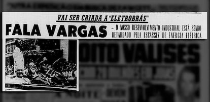 Jornal 'A Noite' noticia em 1953 o projeto do governo Vargas de criação da Eletrobras.