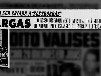 Jornal 'A Noite' noticia em 1953 o projeto do governo Vargas de criação da Eletrobras.