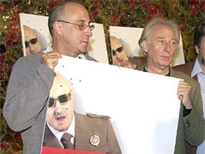 En la imagen, Albert Boadella y el actor Ramón Fontseré, en la presentación de la película.