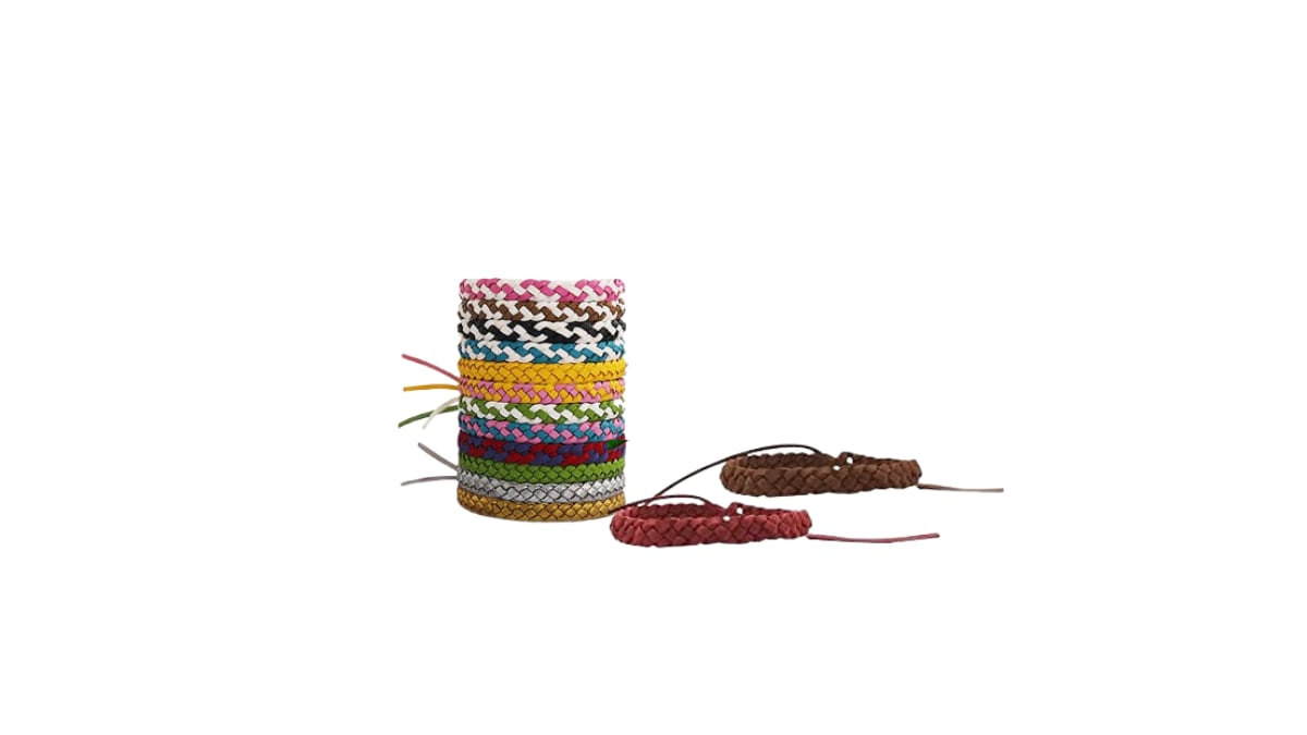 The adjustable anti-mosquito and citronella bracelet.
