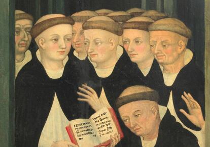 Detalle de la pintura de Lluís Borrassà.