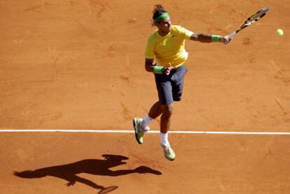 Nadal, durante el partido contra Nieminen.