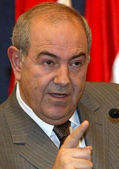 El primer ministro interino iraquí, Ayad Alaui, en Bagdad en agosto.