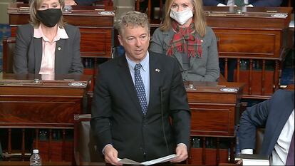 El republicano Rand Paul, en el Senado de EE UU.