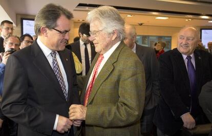 Artur Mas dialoga con el empresario Joan Uriach este sábado