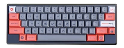 Teclado imperial con teclas en aurebesh.