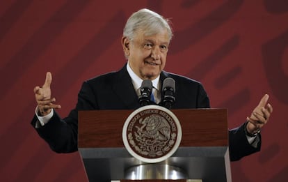 El presidente mexicano, la semana pasada, en Palacio Nacional.