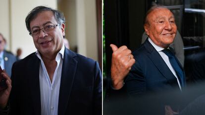 Los candidatos a la presidencia de Colombia: Rodolfo Hernández y Gustavo Petro.