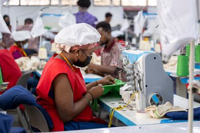 Trabajadores en Accra Ghana